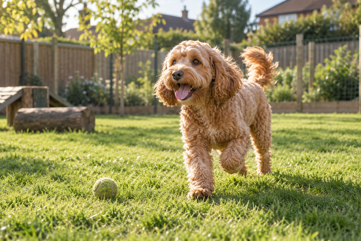 A dog enjoying time outdoors